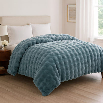 Premium and Imported Luxury Rabbit Fur Limited Edition Blanket for Single Bed