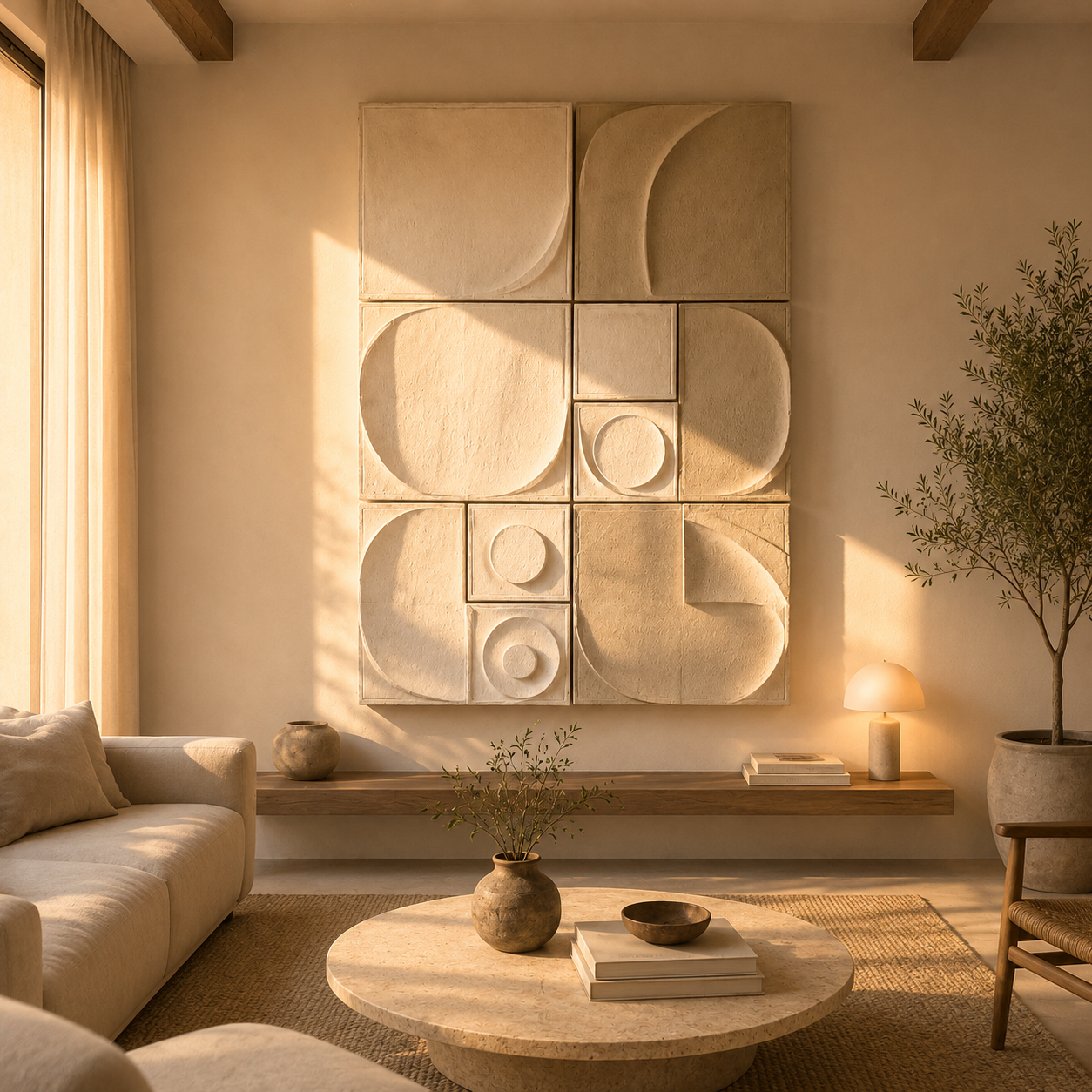 Eclipse Harmony – 3D Textured Wall Art