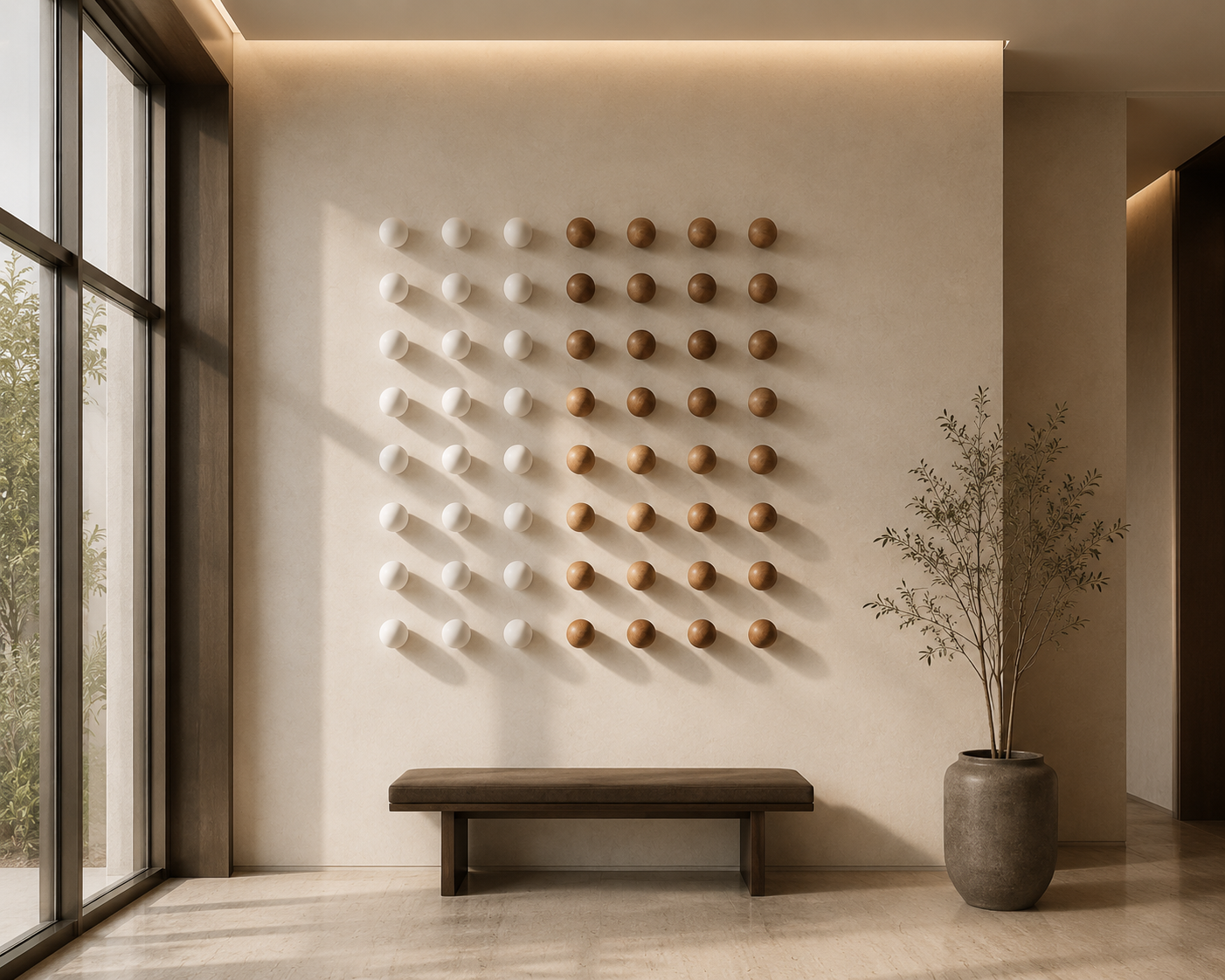 Woodland Matrix 3D Dual Harmony Sphere Wall Art