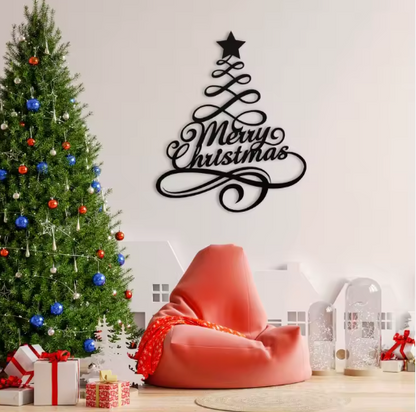 Christmas Metal Wall Tree (24*16 Inches)