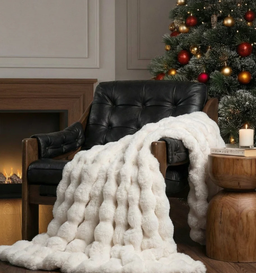 Premium and Imported Luxury Rabbit Fur Limited Edition Blanket for Single Bed