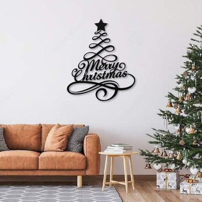 Christmas Metal Wall Tree (24*16 Inches)
