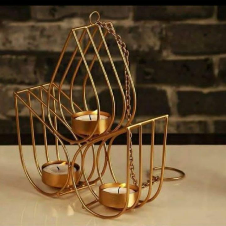 Hanging Metallic Wire Diya