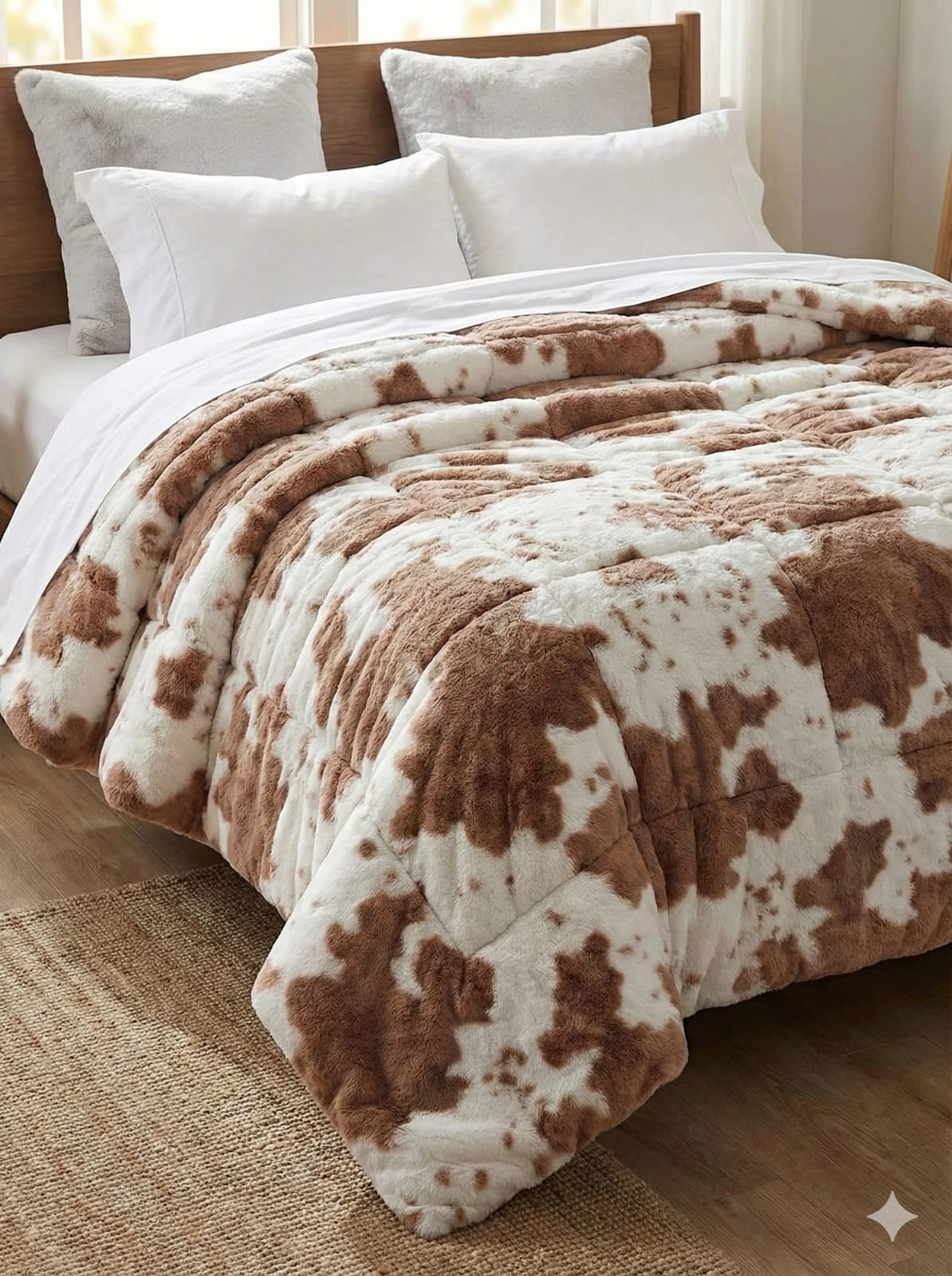 Rabbit Fur Dohar cum Duvet Cover With Hidden Zip - The Gharnish - A Unit of Satkala Creations
