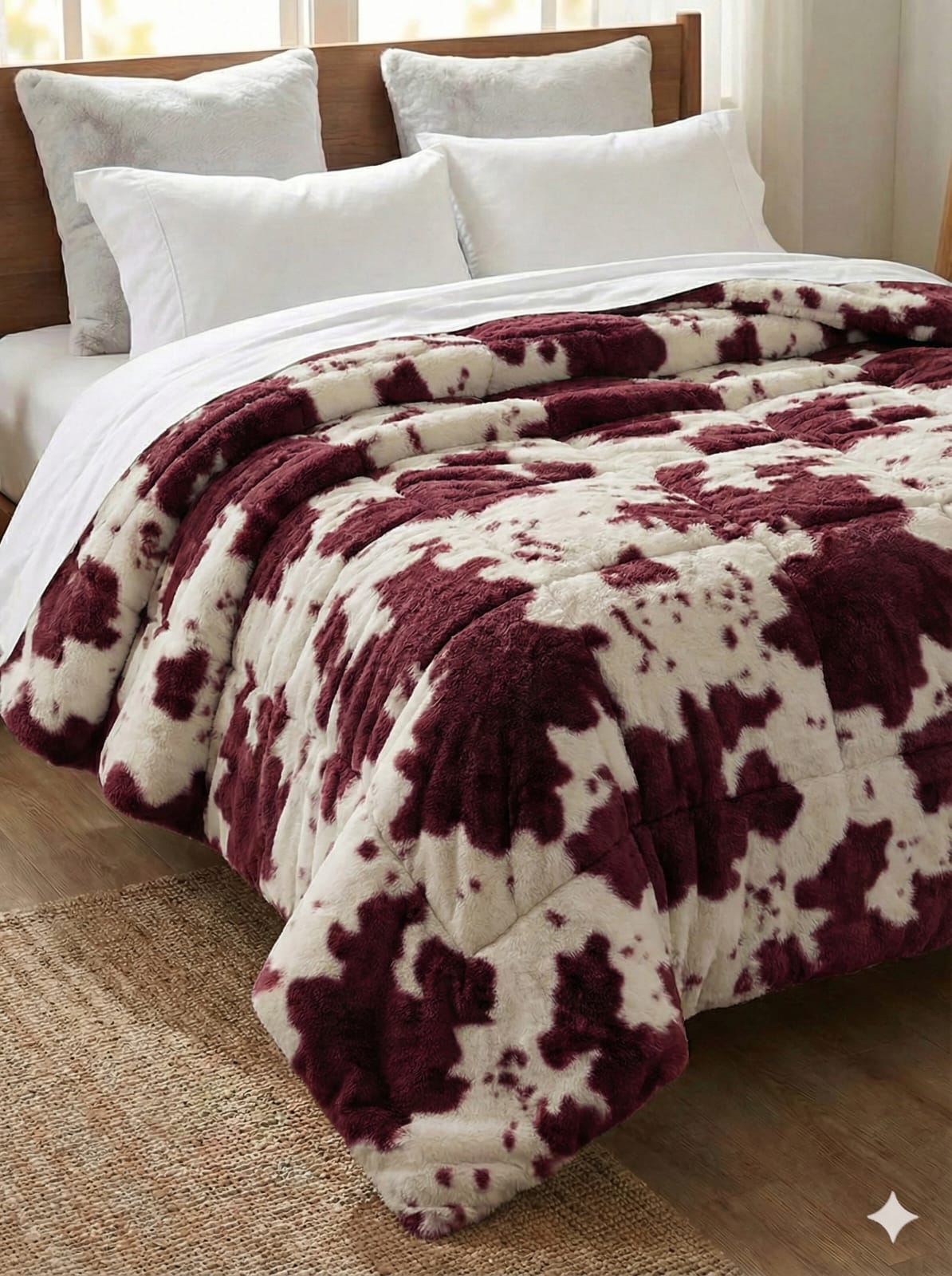 Rabbit Fur Dohar cum Duvet Cover With Hidden Zip - The Gharnish - A Unit of Satkala Creations