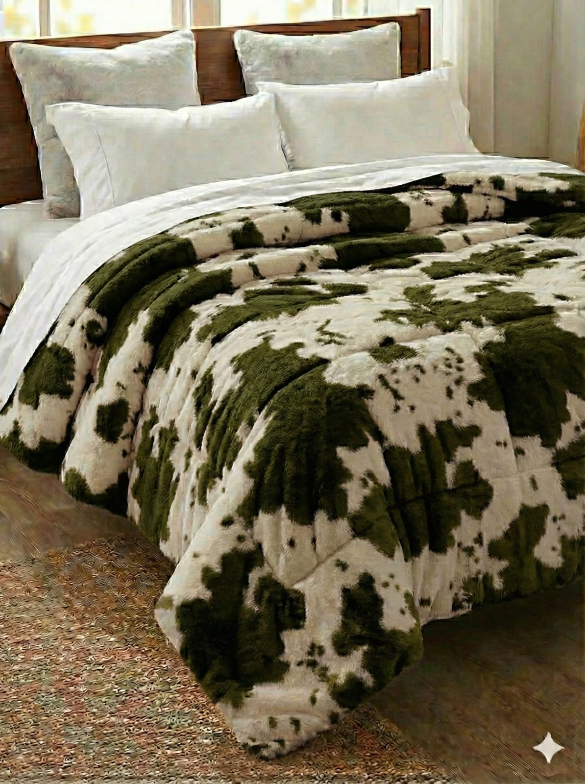 Rabbit Fur Dohar cum Duvet Cover With Hidden Zip - The Gharnish - A Unit of Satkala Creations