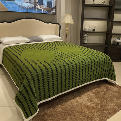 Luxury and Imported Herringbone Pattern Double Bed Ac Blanket - The Gharnish - A Unit of Satkala Creations