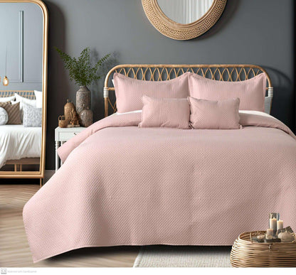 Crimson Temptation Quilted Bedcover 5 Pcs Set