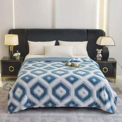 Diamond Weave Plush AC & Winter Blanket - The Gharnish - A Unit of Satkala Creations