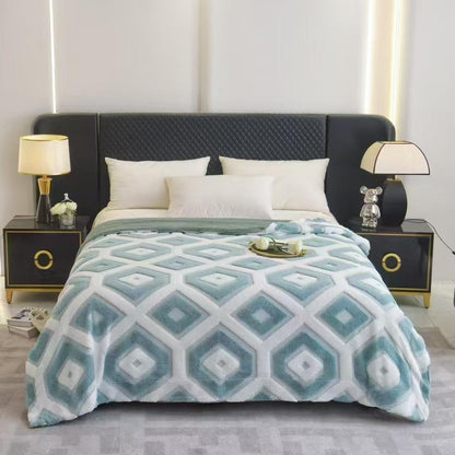 Diamond Weave Plush AC & Winter Blanket - The Gharnish - A Unit of Satkala Creations