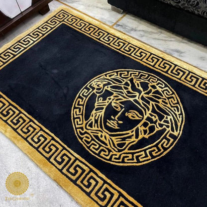 "Versace Design Premium Carpet," a luxurious and sophisticated addition to your home decor. This premium carpet combines exquisite design with high-quality materials to create a statement piece that elevates the aesthetic of any room.