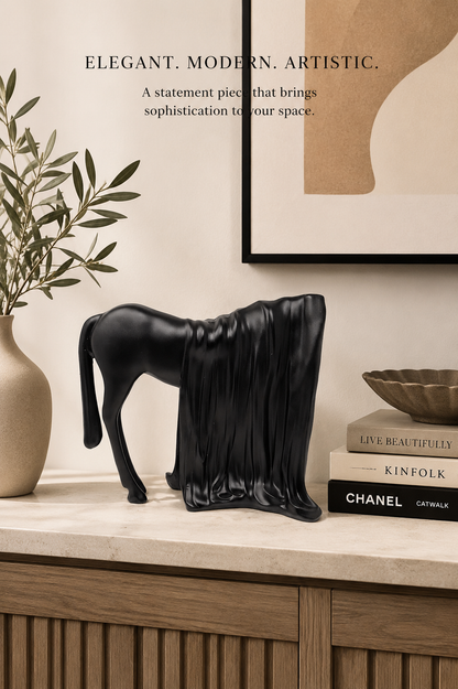 Modern horse figurine decorative showpiece by The Gharnish, ideal for living room home decor and animal-themed accents.