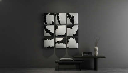 Modern interior with wall art and minimal decor