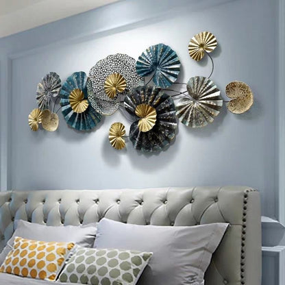 Modern Designed Mushroom Flower Wall Art (48X20 Inches)