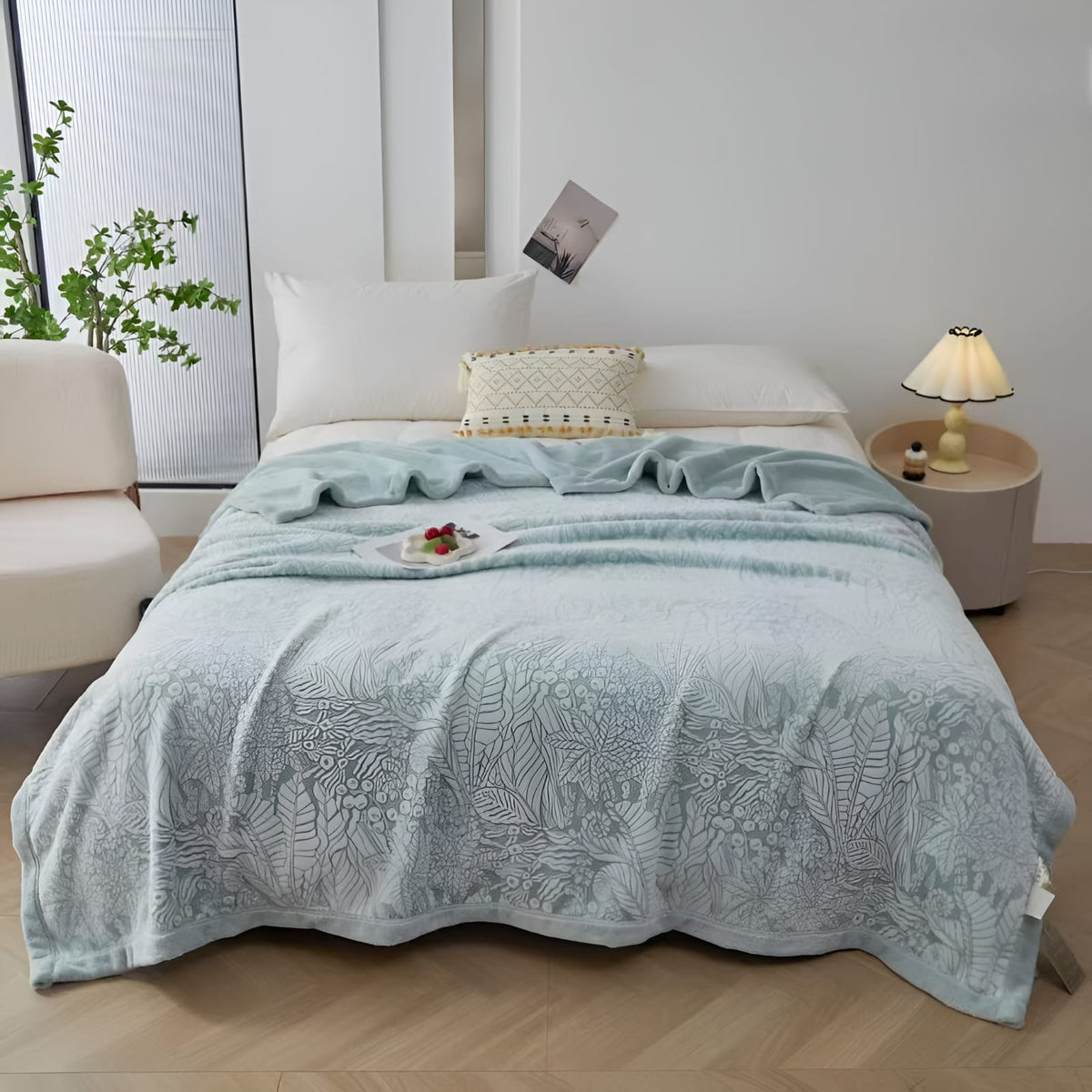 Imported & Premium Quality Double Bed Ac Blanket - Fur and Feather Touch Premium Blanket