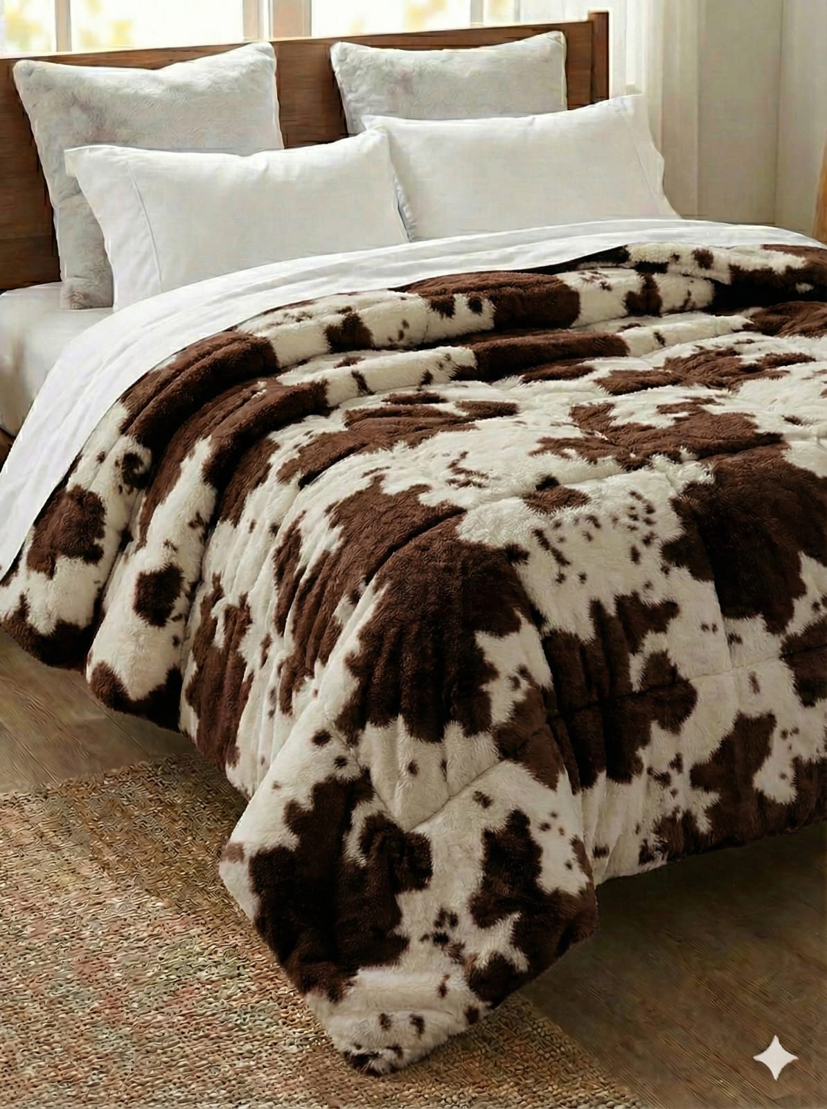 Rabbit Fur Dohar cum Duvet Cover With Hidden Zip - The Gharnish - A Unit of Satkala Creations