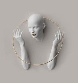 Woman Figured Sculpture Wall Mural- Limited edition - The Gharnish - A Unit of Satkala Creations