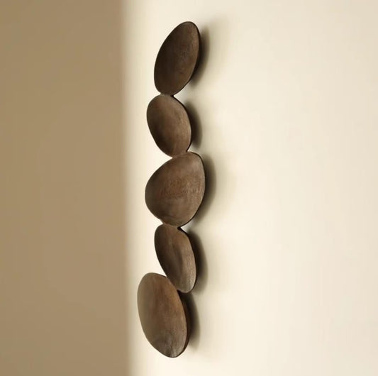 Handmade Leaf Wall Art Organic Wooden Wall Decor Nature Inspired Wall Hanging for Modern Homes