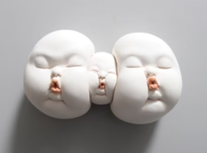 Distorted Baby Faces, Surreal & Disturbing Ceramic Sculpture - The Gharnish - A Unit of Satkala Creations