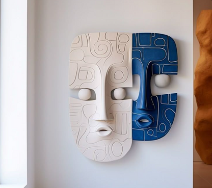 Contemporary Abstract Face Wall Art