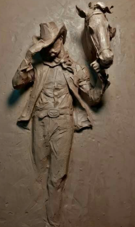 Cowboy Escape – Textured 3D Wall Art - The Gharnish - A Unit of Satkala Creations