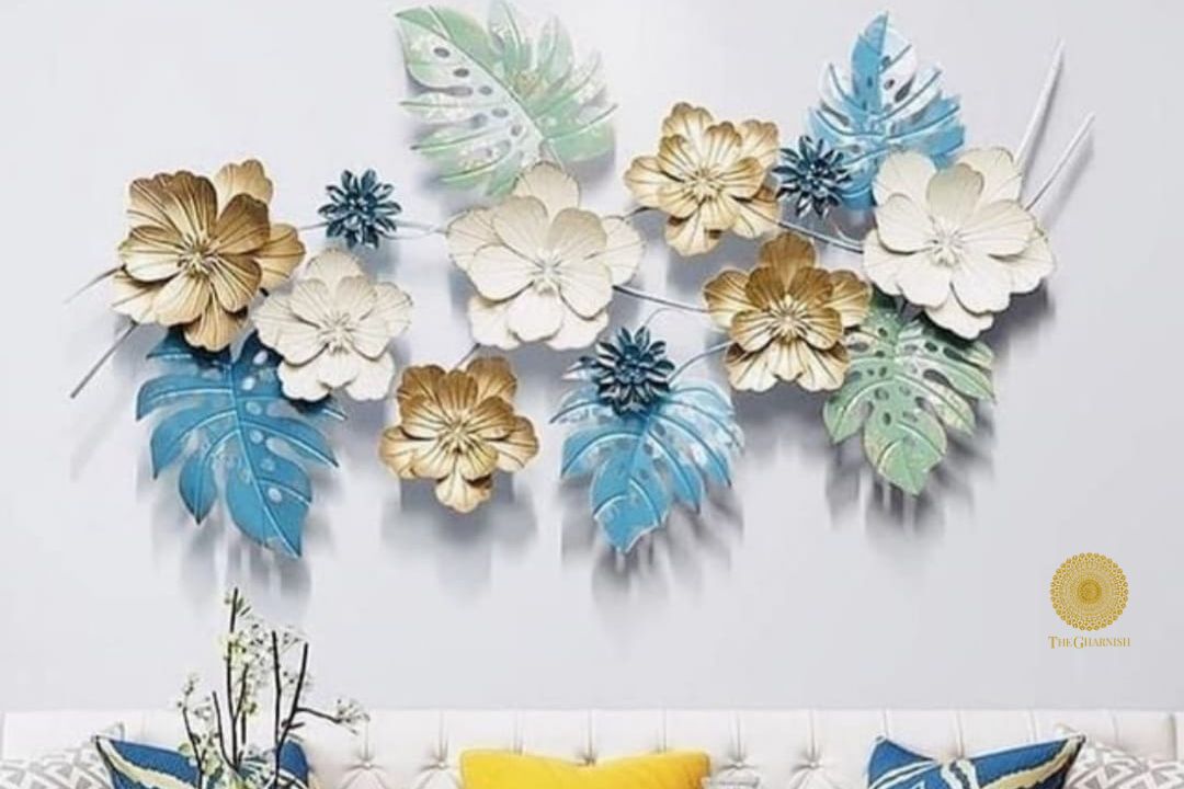 Multicolor Waving Flower Wall Art (48 x 23 Inches)