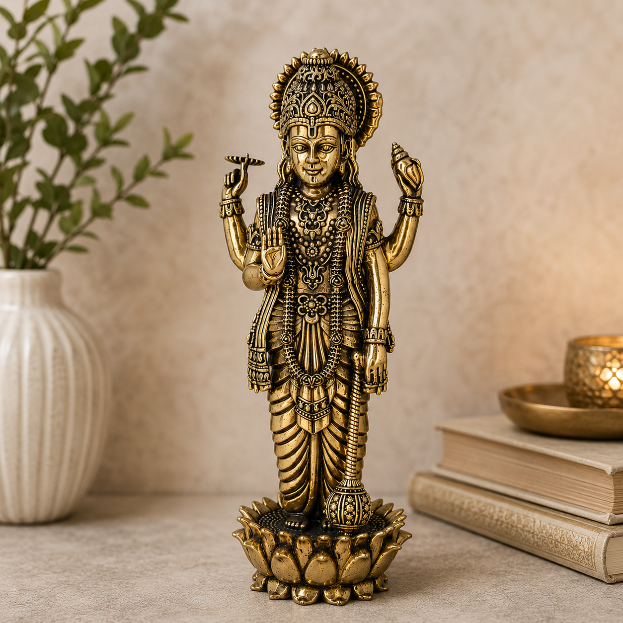  He is considered the most charming and enigmatic of all Hindu Gods. His words of wisdom to his staunch devotee Arjuna during the war of the Mahabharata laid the very edifice of the Hindu religion in the form of the timeless Bhagavad Gita.