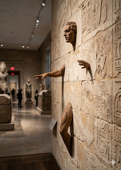 The Awakening, Beyond the wall – Human Figure Sculptural Wall Decor