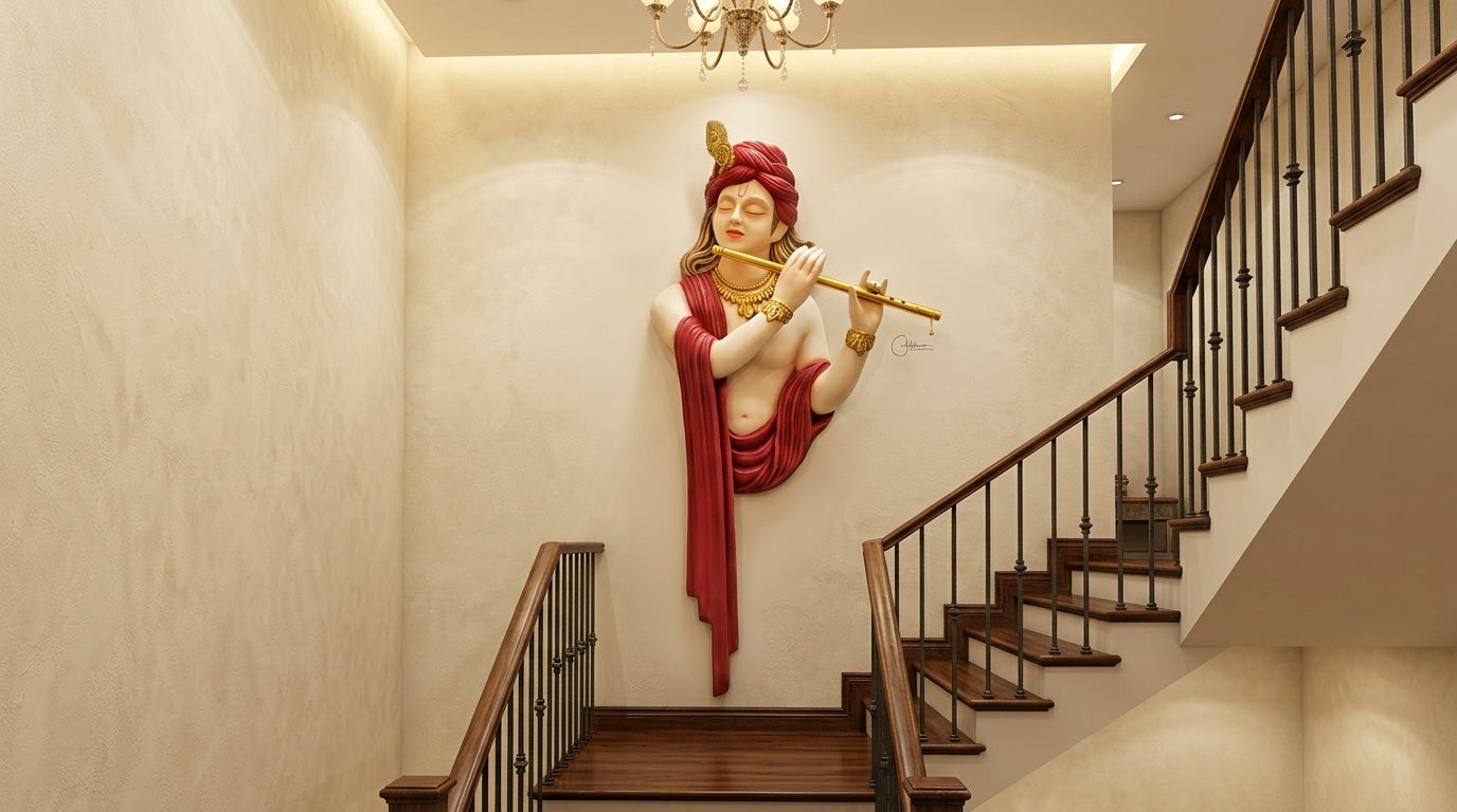 Premium Krishna Decorative Wall Art -54 Inches