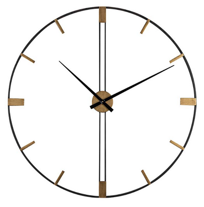 Modern Sleek Black and Gold Ring (24 Inches Dia) - The Gharnish - A Unit of Satkala Creations