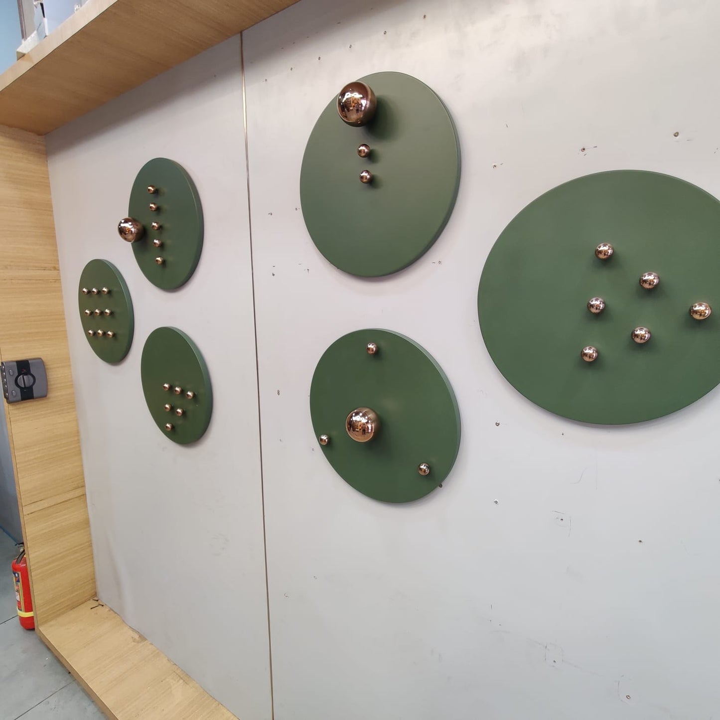 Emerald Orbit Metal Wall Art Set - The Gharnish - A Unit of Satkala Creations