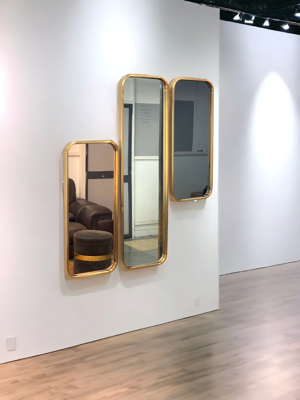 Aurora Arch Harmony Gold Mirror Set - The Gharnish - A Unit of Satkala Creations