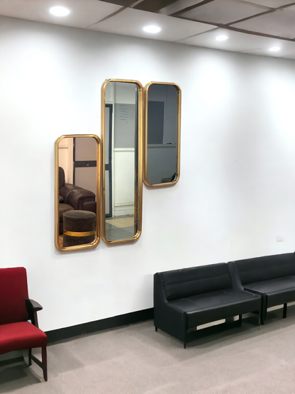 Aurora Arch Harmony Gold Mirror Set - The Gharnish - A Unit of Satkala Creations