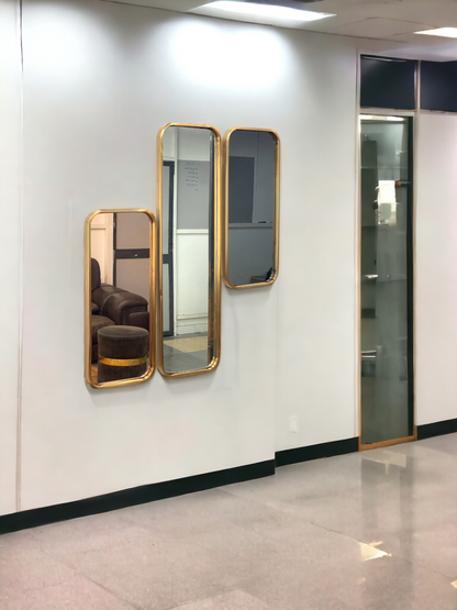 Aurora Arch Harmony Gold Mirror Set - The Gharnish - A Unit of Satkala Creations