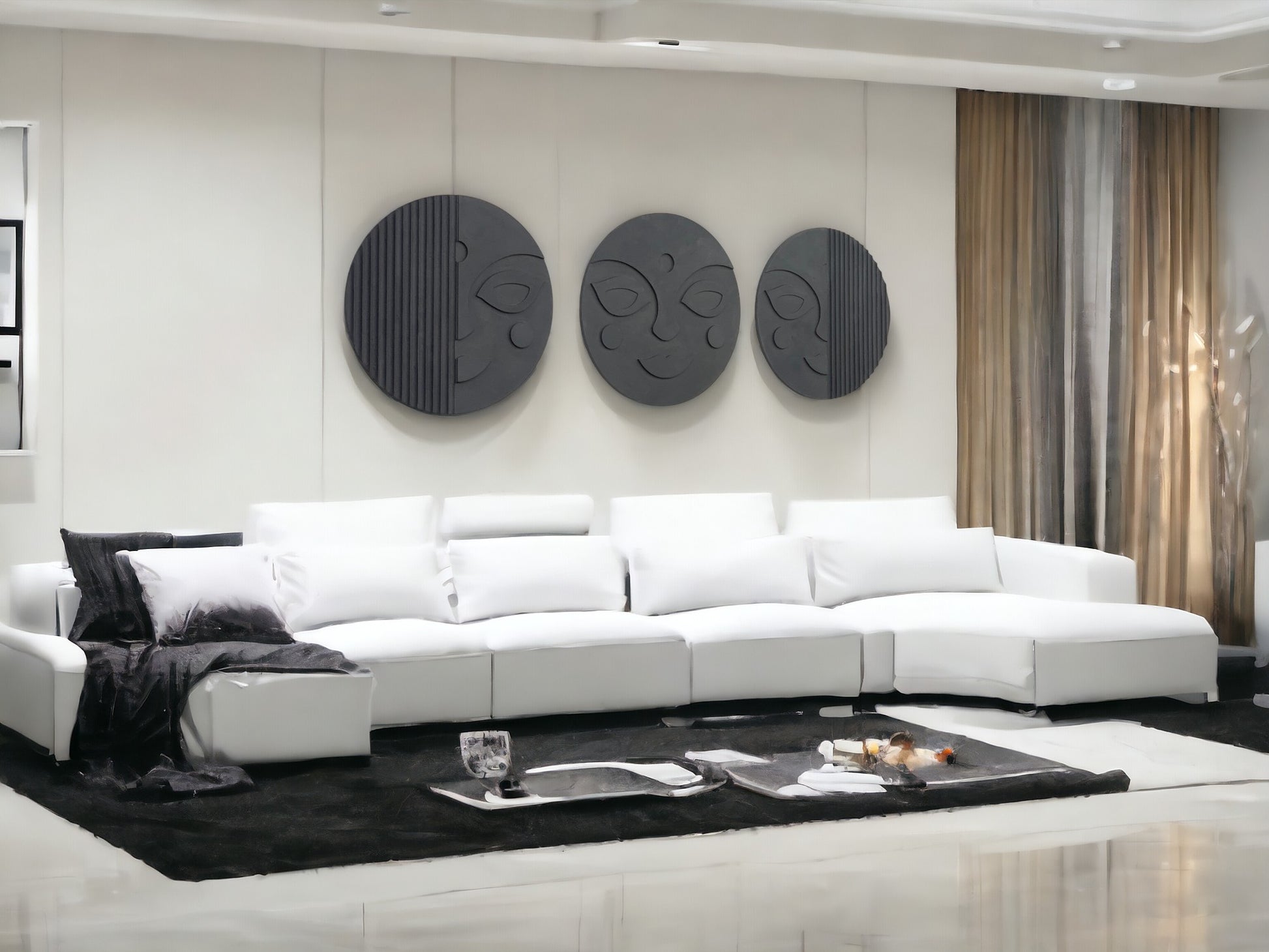 Unique Design Wooden Artpiece Set of 3 - The Gharnish - A Unit of Satkala Creations