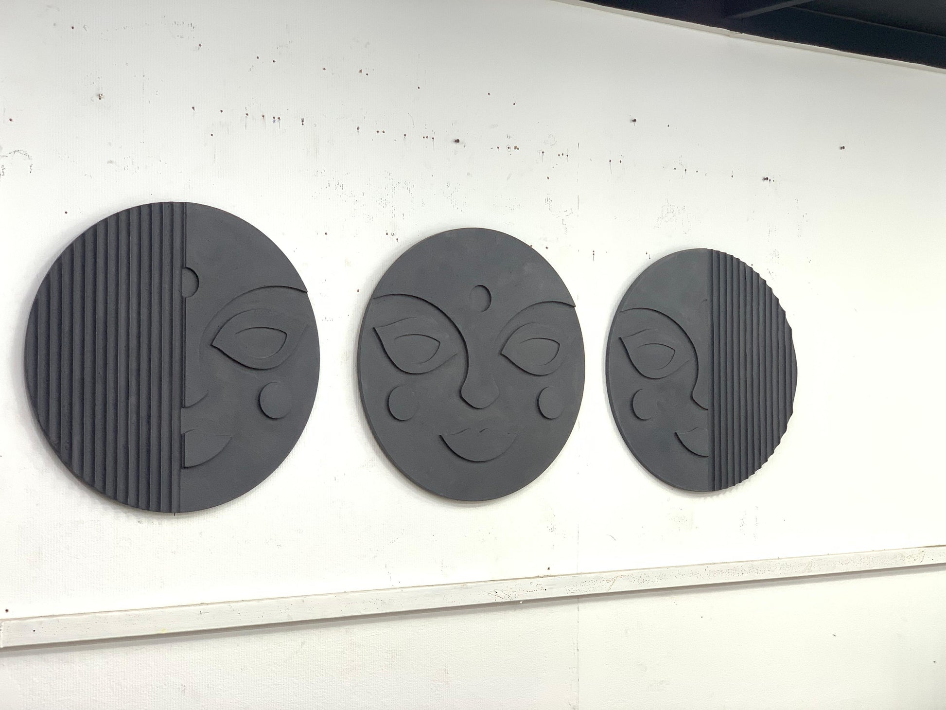 Unique Design Wooden Artpiece Set of 3 - The Gharnish - A Unit of Satkala Creations