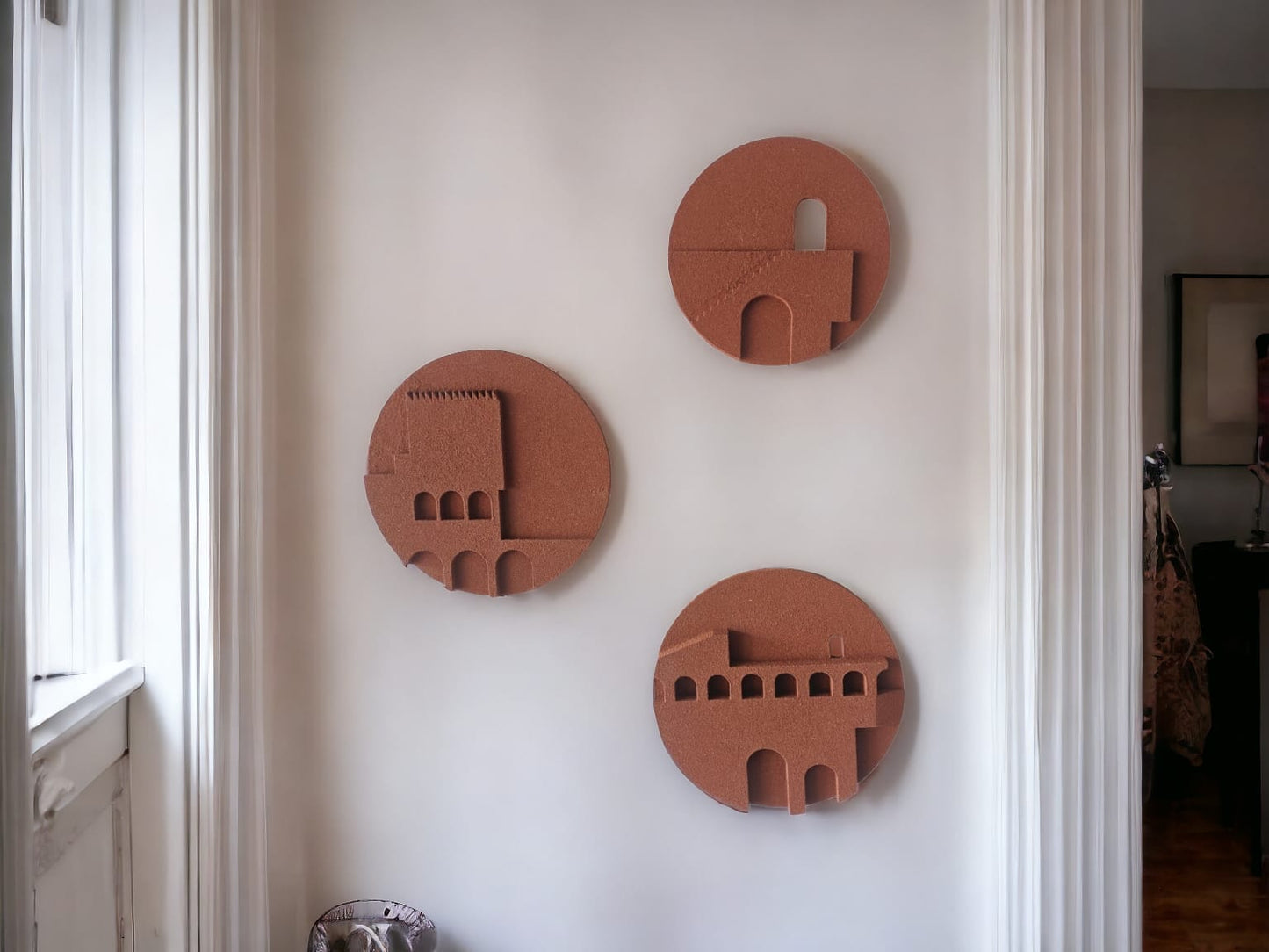 Modern Architectural Wall Art Set - The Gharnish - A Unit of Satkala Creations