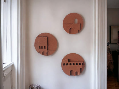 Modern Architectural Wall Art Set - The Gharnish - A Unit of Satkala Creations