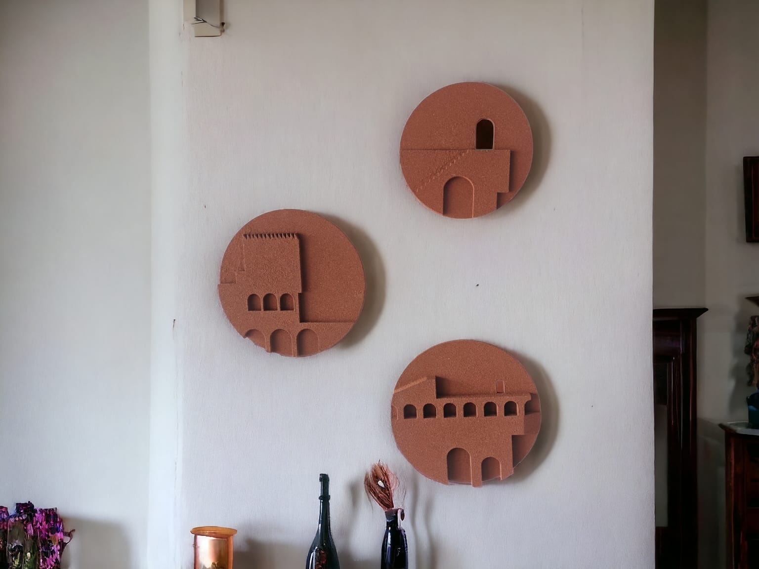 Modern Architectural Wall Art Set - The Gharnish - A Unit of Satkala Creations