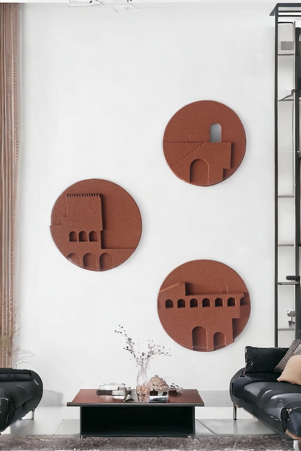 Modern Architectural Wall Art Set - The Gharnish - A Unit of Satkala Creations