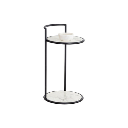 Round Marble Cocktail Bar Tables - The Gharnish - A Unit of Satkala Creations