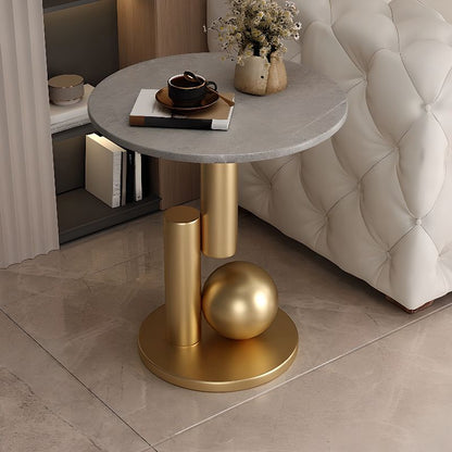 Premium Orbicular Stone Side Table,End table