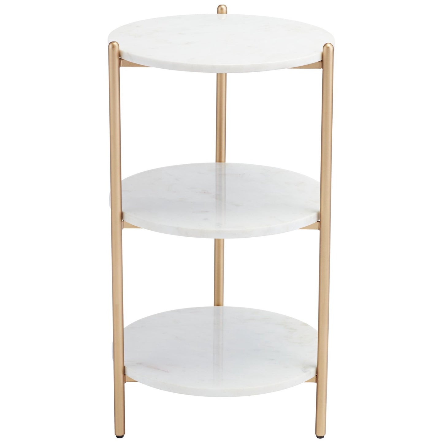 3-Tier Sofa Side Table, Modern Round Side Table,End Table Accent Table