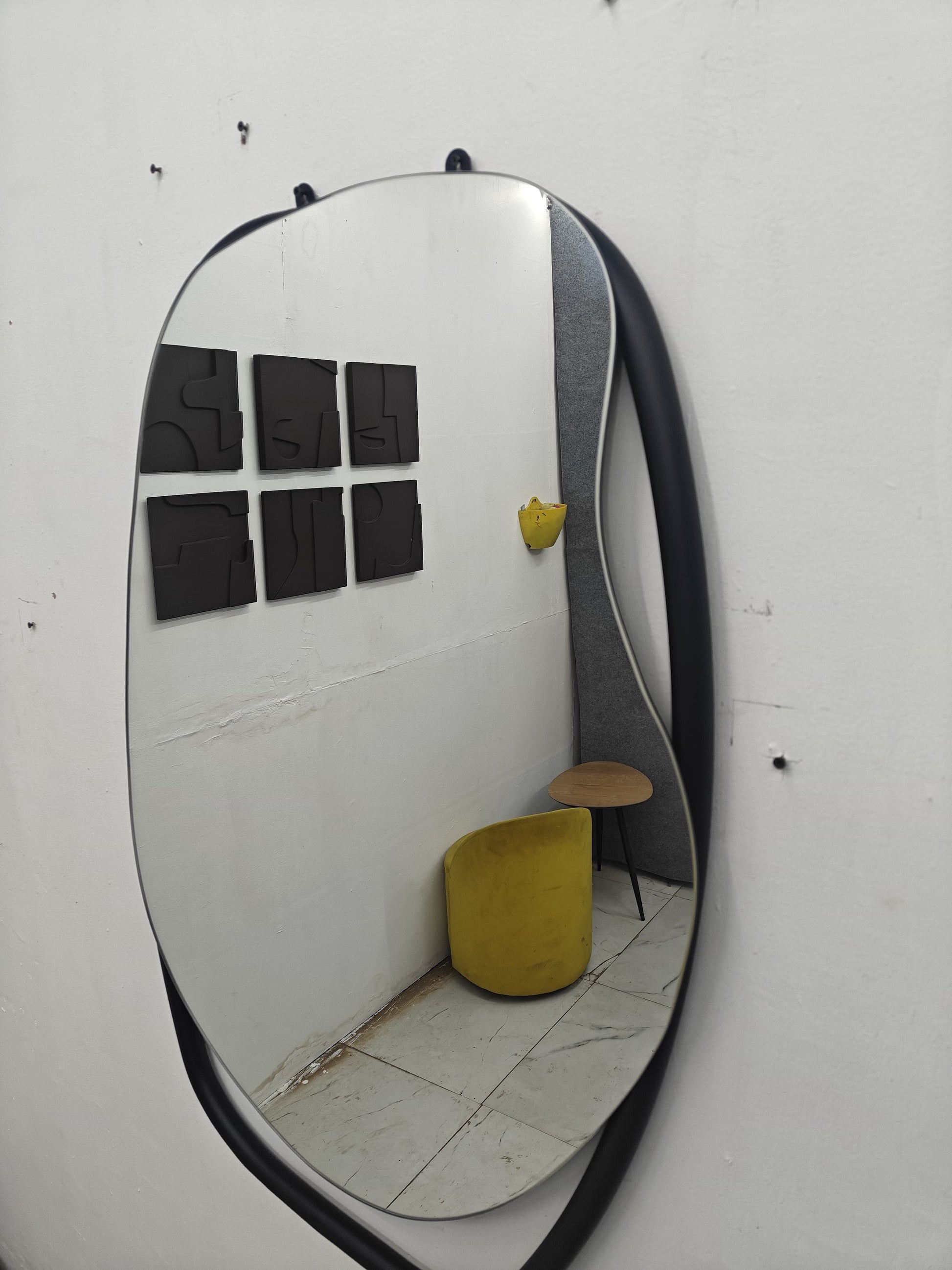 Aura Curve Asymmetrical Wall Mirror - The Gharnish - A Unit of Satkala Creations