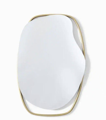 Aura Curve Asymmetrical Wall Mirror - The Gharnish - A Unit of Satkala Creations
