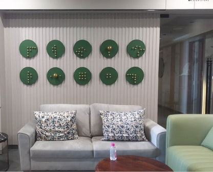 Emerald Orbit Metal Wall Art Set - The Gharnish - A Unit of Satkala Creations