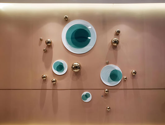Celestial Orbits Abstract Wall Decor - The Gharnish - A Unit of Satkala Creations
