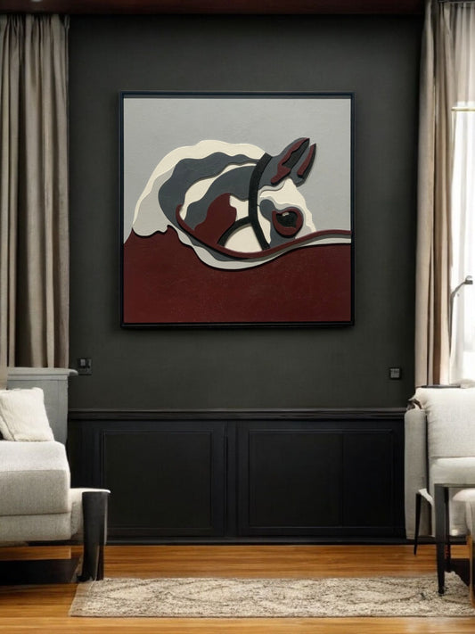 Designer and Modern Horse Wooden Wall Art - The Gharnish - A Unit of Satkala Creations