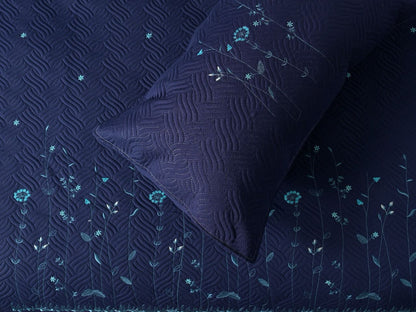 Orion Embroidered Quilted Bedding Set - The Gharnish - A Unit of Satkala Creations