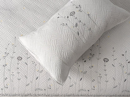 Orion Embroidered Quilted Bedding Set - The Gharnish - A Unit of Satkala Creations